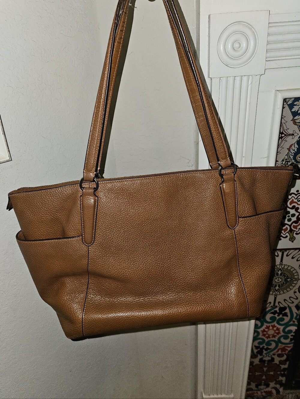 Coach Ava II Pebble Leather Tote D1648 F37216 READ - Picture 2 of 15